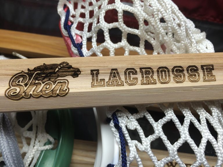 Sky Wood Lacrosse Shaft Custom Engraving