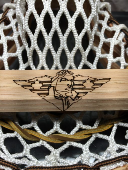 Sky Wood Lacrosse Shaft Custom Engraving